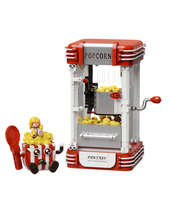 PANTASY Machine à Popcorn bloc de construction 1201 pièces vue de face