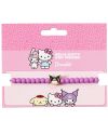 Détail du bracelet Kuromi Purple en perles