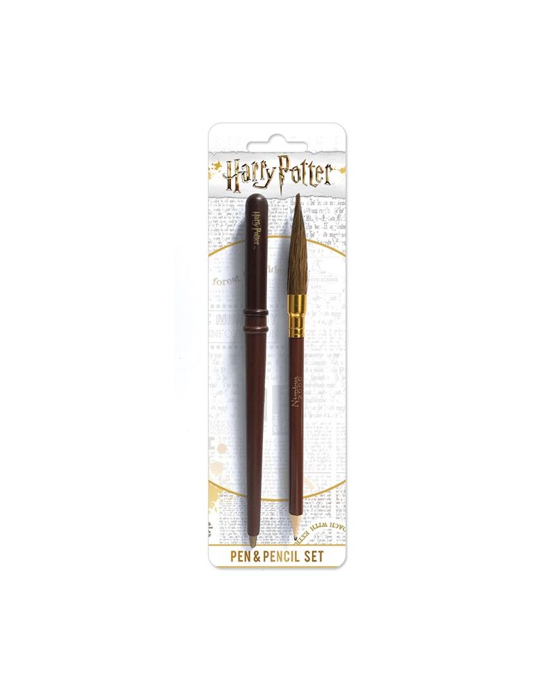 HARRY POTTER - Pen & Pencil Set - Wand & Broon - vue principale