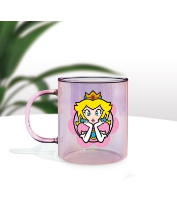 SUPER MARIO - Peach - Mug en Verre 350ml - vue principale