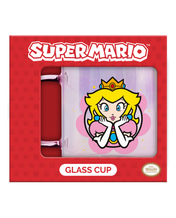 SUPER MARIO - Peach - Mug en Verre 350ml - vue de face