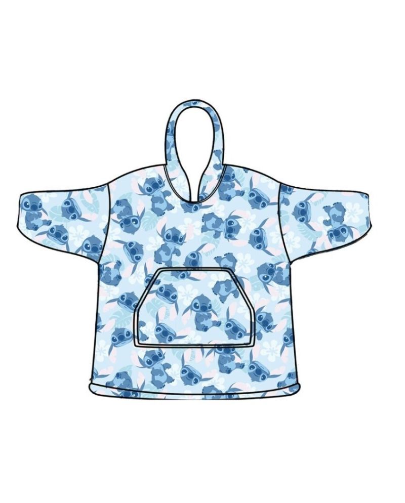 LILO & STITCH - Stitch - Sweat Poncho - Taille Adulte - vue principale
