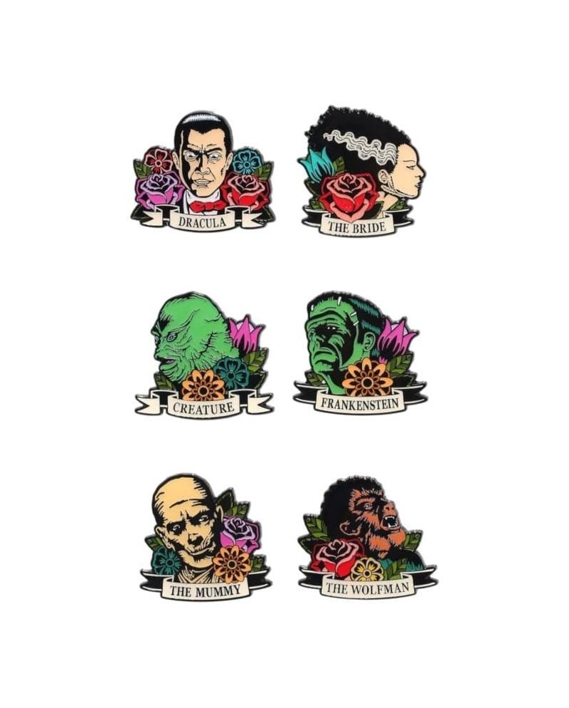 UNIVERSAL MONSTERS - Floral Tattoos - Funko Blind Box Enamel Pins - vue principale