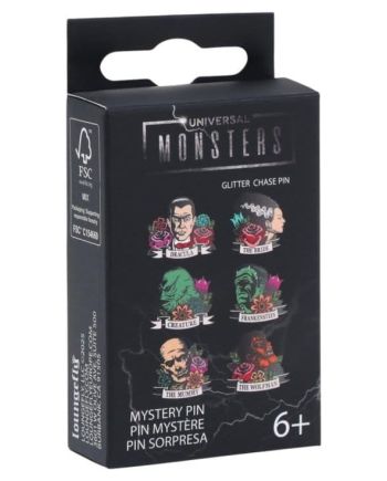 UNIVERSAL MONSTERS - Floral Tattoos - Funko Blind Box Enamel Pins - vue de face