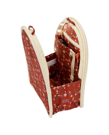 LOUNGEFLY - Cream & Red -Organisateur de Mini sac à dos LoungeFly - vue de face
