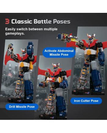 MAZINGER Z - Mazinger Z mécanique - Bloc de Construction 1901 pcs - vue de profil