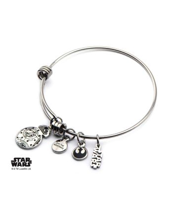 STAR WARS - Bracelet Charms BB-8 Inox 316L - vue de face