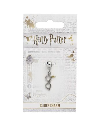 HARRY POTTER - Eclair & Lunettes - Charme pour Collier & Bracelet - vue de face