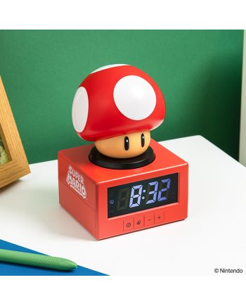 SUPER MARIO - Champignon - Réveil Lumineux Icon 12cm - vue de face