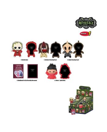 BEETLEJUICE - Series 1 -3D Foam Magnets in blind bags (Display 12 Pcs) - vue de face