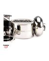 MARVEL - Women's Stainless Steel Punisher Bead Charm Bracelet Set - vue de face