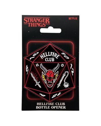 STRANGER THINGS - Hellfire Club - Ouvre-Bouteille Edition Limitée - vue de profil