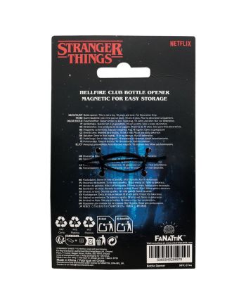 STRANGER THINGS - Hellfire Club - Ouvre-Bouteille Edition Limitée - vue de dos