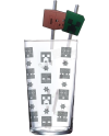 MINECRAFT - Pack Verre XXL Premium 485ml + 2 Pailles en Métal - vue principale