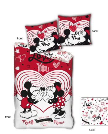 DISNEY - Parure de lit 140x200cm - Love You '100% microfibre' - vue principale