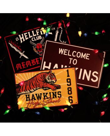 STRANGER THINGS - Set de 3 Plaques en Métal - vue principale