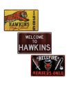 STRANGER THINGS - Set de 3 Plaques en Métal - vue de face