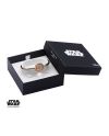 STAR WARS - Rose Gold PVD Plated Empire Symbol with CZ Bangle Bracelet - vue de face