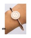 STAR WARS - Rose Gold PVD Plated Empire Symbol with CZ Bangle Bracelet - vue de dos
