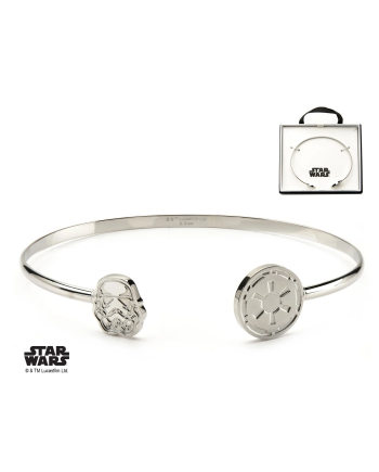 STAR WARS - Women's Stainless Steel Stormtrooper Cuff Bangle Bracelet - vue principale