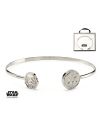STAR WARS - Women's Stainless Steel Stormtrooper Cuff Bangle Bracelet - vue de face