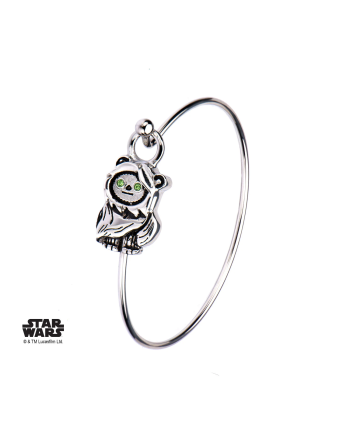 STAR WARS - Women's Stainless Steel 3D Ewok Bangle Bracelet - vue principale