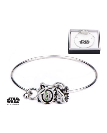 STAR WARS - Women's Stainless Steel 3D Ewok Bangle Bracelet - vue de profil