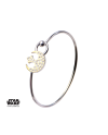 STAR WARS - Rebel Alliance Symbol with Clear Gem Bangle Bracelet - vue principale