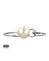 STAR WARS - Rebel Alliance Symbol with Clear Gem Bangle Bracelet - vue de profil