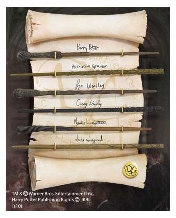 HARRY POTTER - Collection de Baguettes de L'armée de Dumbledore - vue de face