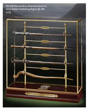 HARRY POTTER - Les Champions du Tournoi des 3 Sorciers - Vitrine - vue de face