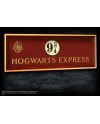 HARRY POTTER - Plaque Poudlard Express Quai 9 3/4 - vue de face