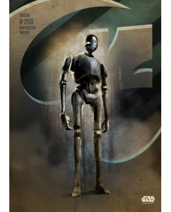 ROGUE ONE KEY FORCES - Magnetic Metal Poster 45x32 - K-2SO - vue principale