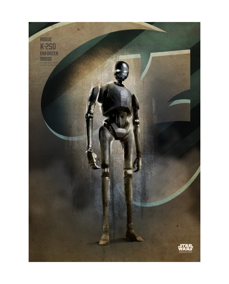ROGUE ONE KEY FORCES - Magnetic Metal Poster 45x32 - K-2SO - vue principale