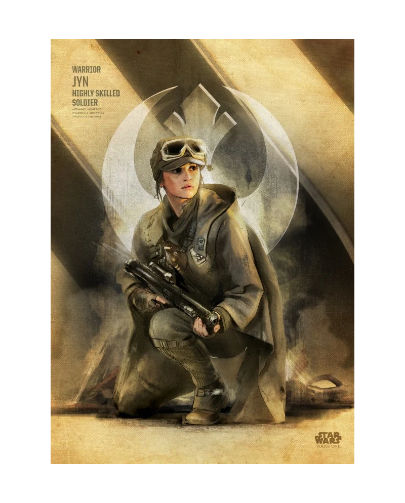 ROGUE ONE KEY FORCES - Magnetic Metal Poster 45x32 - Jyn - vue principale