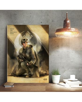 ROGUE ONE KEY FORCES - Magnetic Metal Poster 45x32 - Jyn - vue de profil