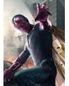 AGE OF ULTRON CHARACTERS - Magnetic Metal Poster 45x32 - Vision - vue de face