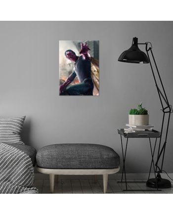 AGE OF ULTRON CHARACTERS - Magnetic Metal Poster 45x32 - Vision - vue de profil