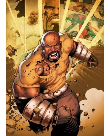 MARVEL ALL NEW - Magnetic Metal Poster 45x32 - Luke Cage (M) - vue de face