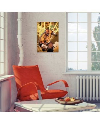 MARVEL ALL NEW - Magnetic Metal Poster 45x32 - Luke Cage (M) - vue de profil
