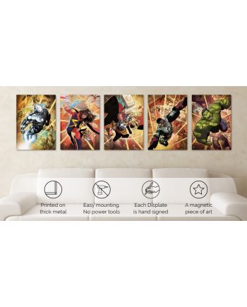 MARVEL ALL NEW - Magnetic Metal Poster 45x32 - Luke Cage (M) - vue de detail