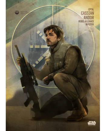 ROGUE ONE KEY FORCES - Magnetic Metal Poster 45x32 - Cassian Andor - vue principale
