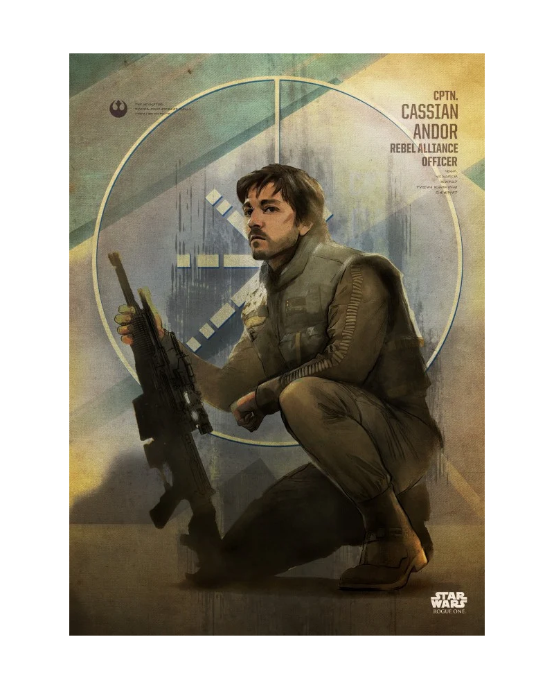 ROGUE ONE KEY FORCES - Magnetic Metal Poster 45x32 - Cassian Andor - vue principale
