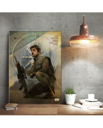 ROGUE ONE KEY FORCES - Magnetic Metal Poster 45x32 - Cassian Andor - vue de profil