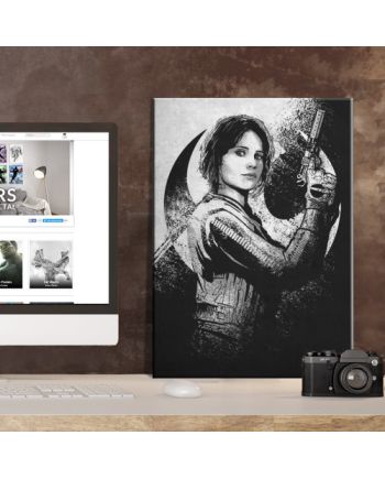 ROGUE ONE MORALITY - Magnetic Metal Poster 45x32 - Jyn - vue de dos