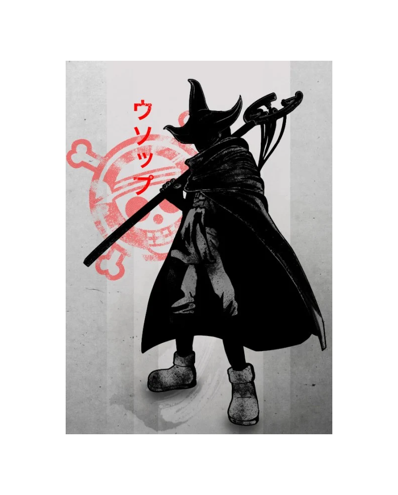 CRIMSON CHARACTERS - Magnetic Metal Poster 45X32 - Sniper Usopp - vue principale