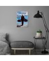 CAR LEGEND - Magnetic Metal Poster 45X32 - Frank - vue de profil