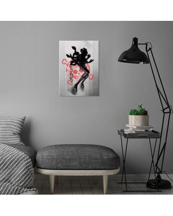 CRIMSON CHARACTERS - Magnetic Metal Poster 45X32 - Straw Hats - vue de profil