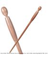 HARRY POTTER - Baguette de Mangemort Marron - vue de face