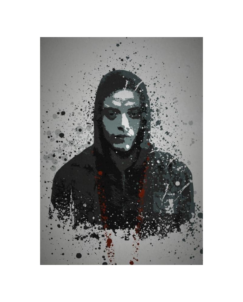 PC SPLATTER - Magnetic Metal Poster 45X32 - Fsociety - vue principale